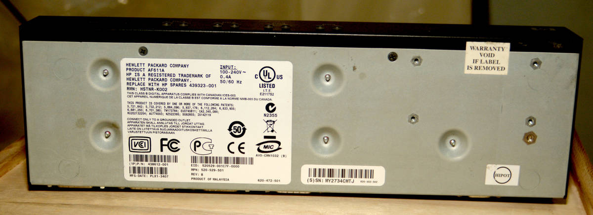 hp KVM AF611A　USB 対応ケーブル、PS/2 対応ケーブルのセット / コンソールスイッチ CPU切替器