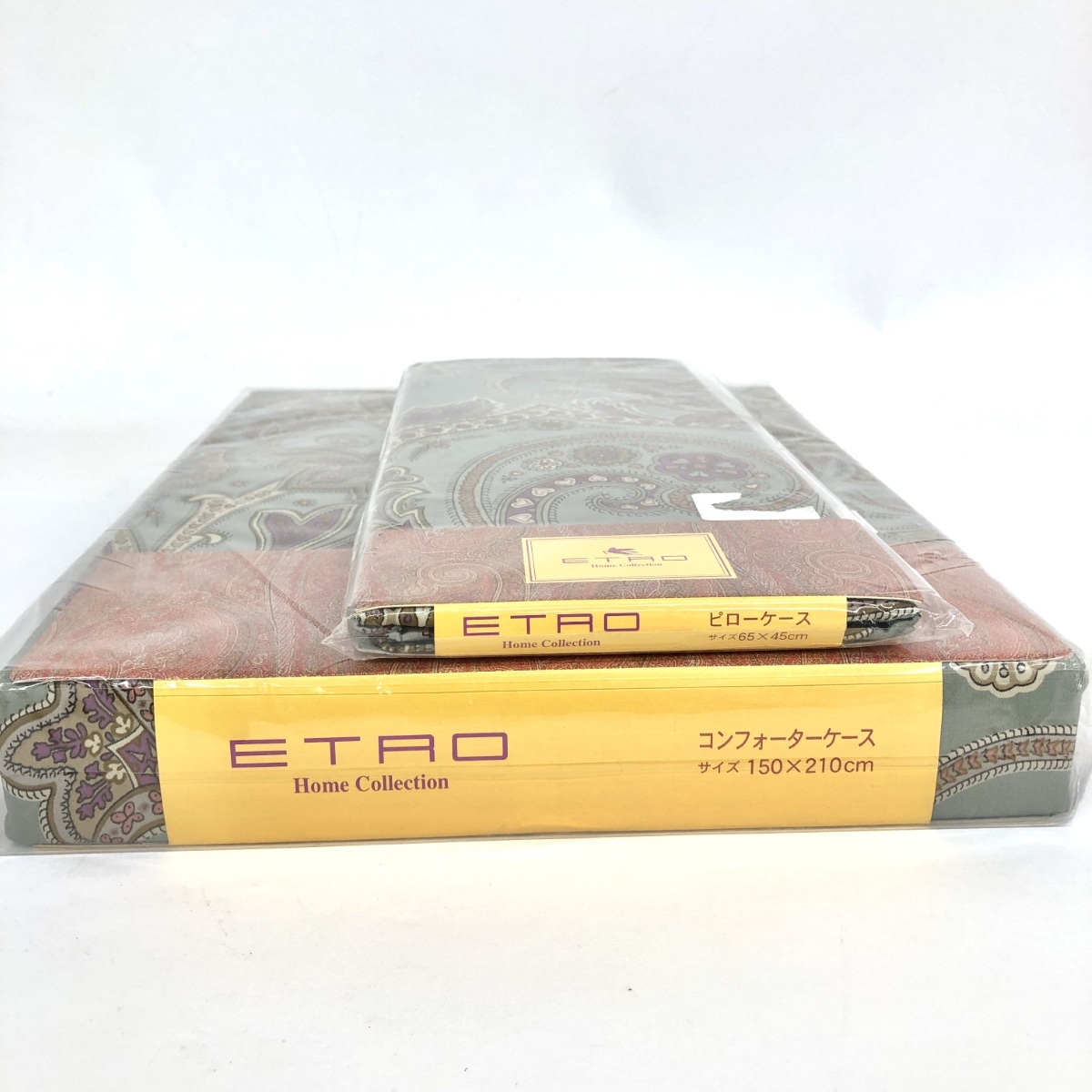 新品未開封 綺麗なエトロ コンフォーターケースとピローケース Yahoo!オークション - 未使用品 ETRO エトロ 寝具 コンフォー
