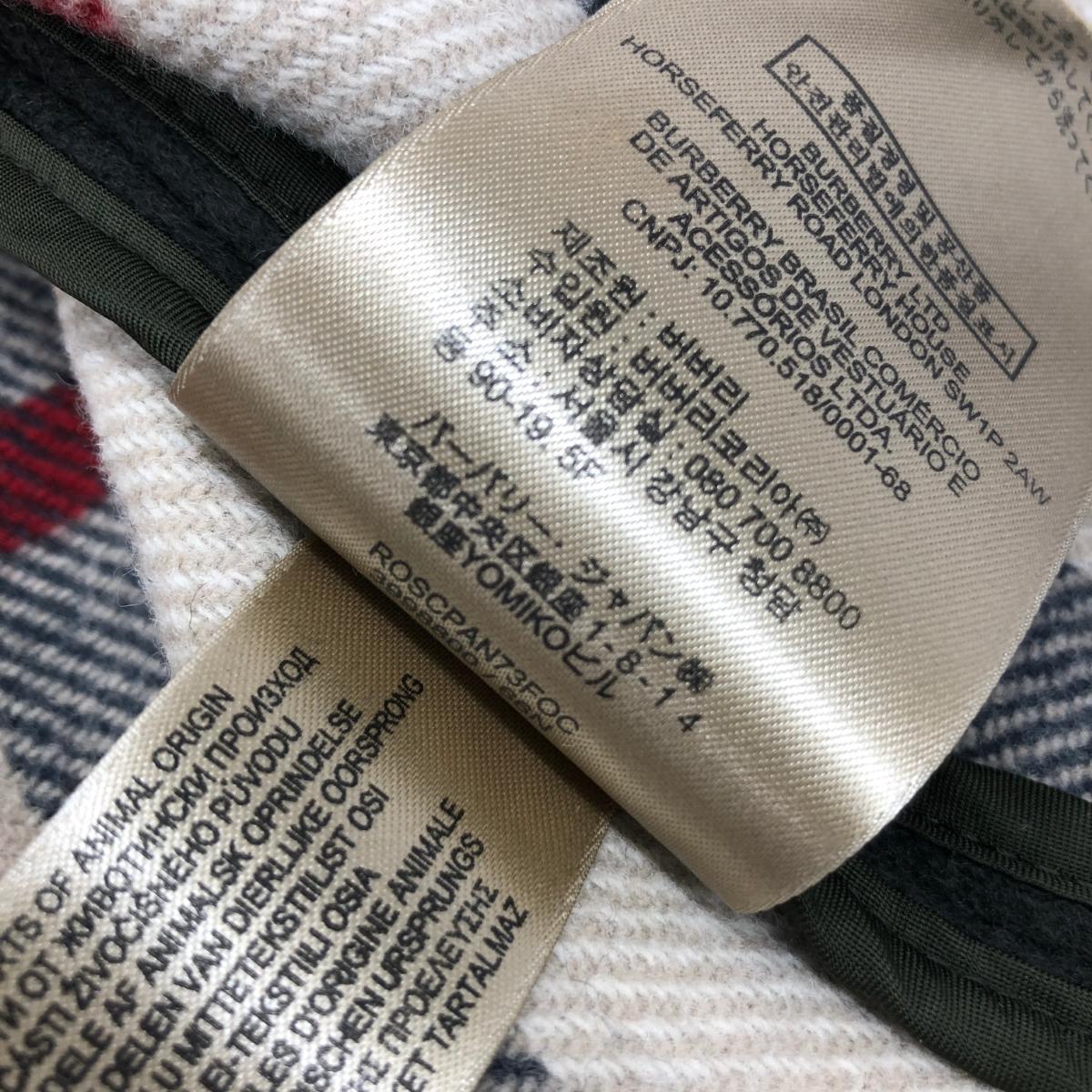 良好◆Burberry Brit バーバリーブリット ダッフルコート サイズUK10◆ カーキ レディース アウター 裏地チェック_画像8