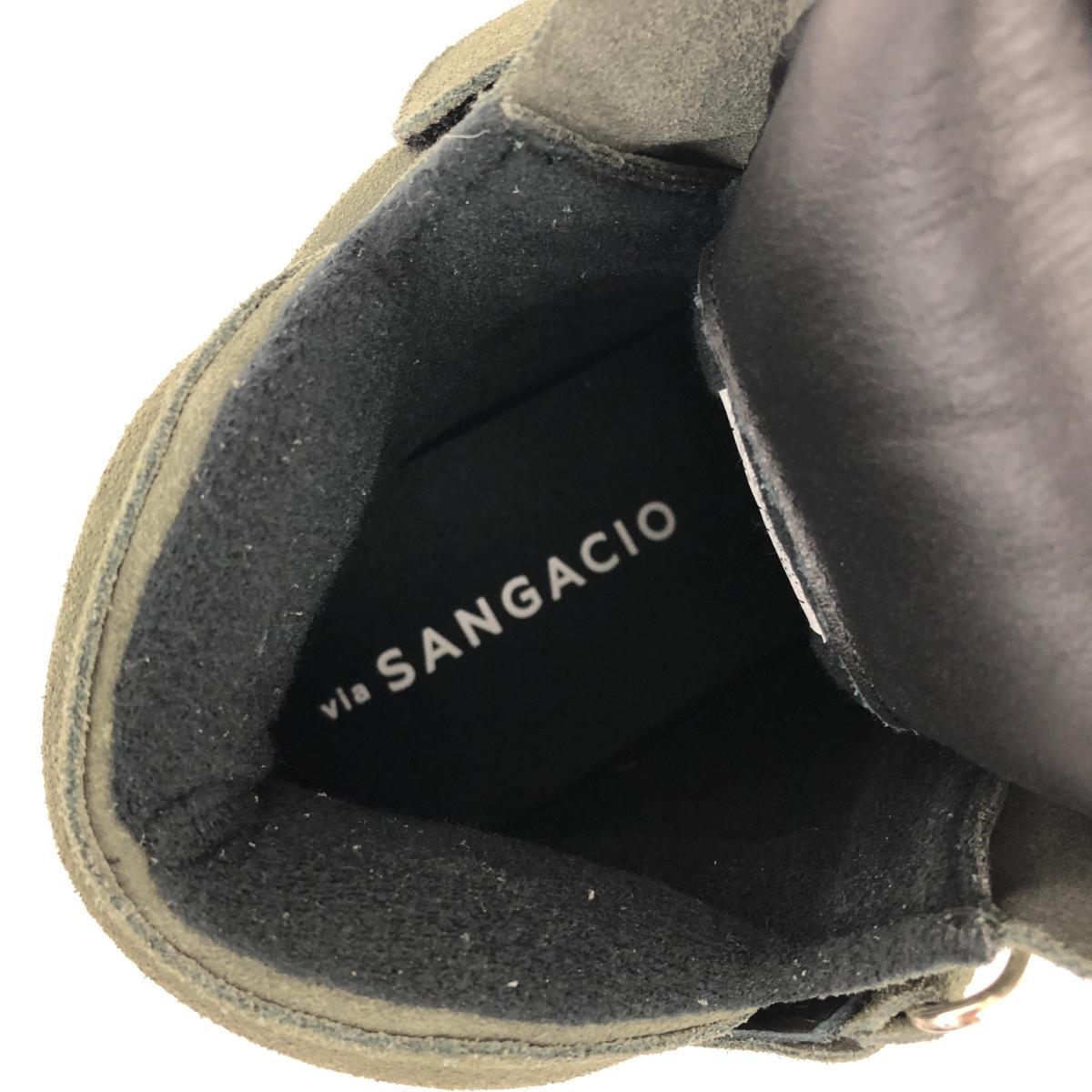 美品◆sangacio サンガッチョ ハイカットスニーカー UK6◆ カーキ レディース 靴 シューズ sneakers_画像6