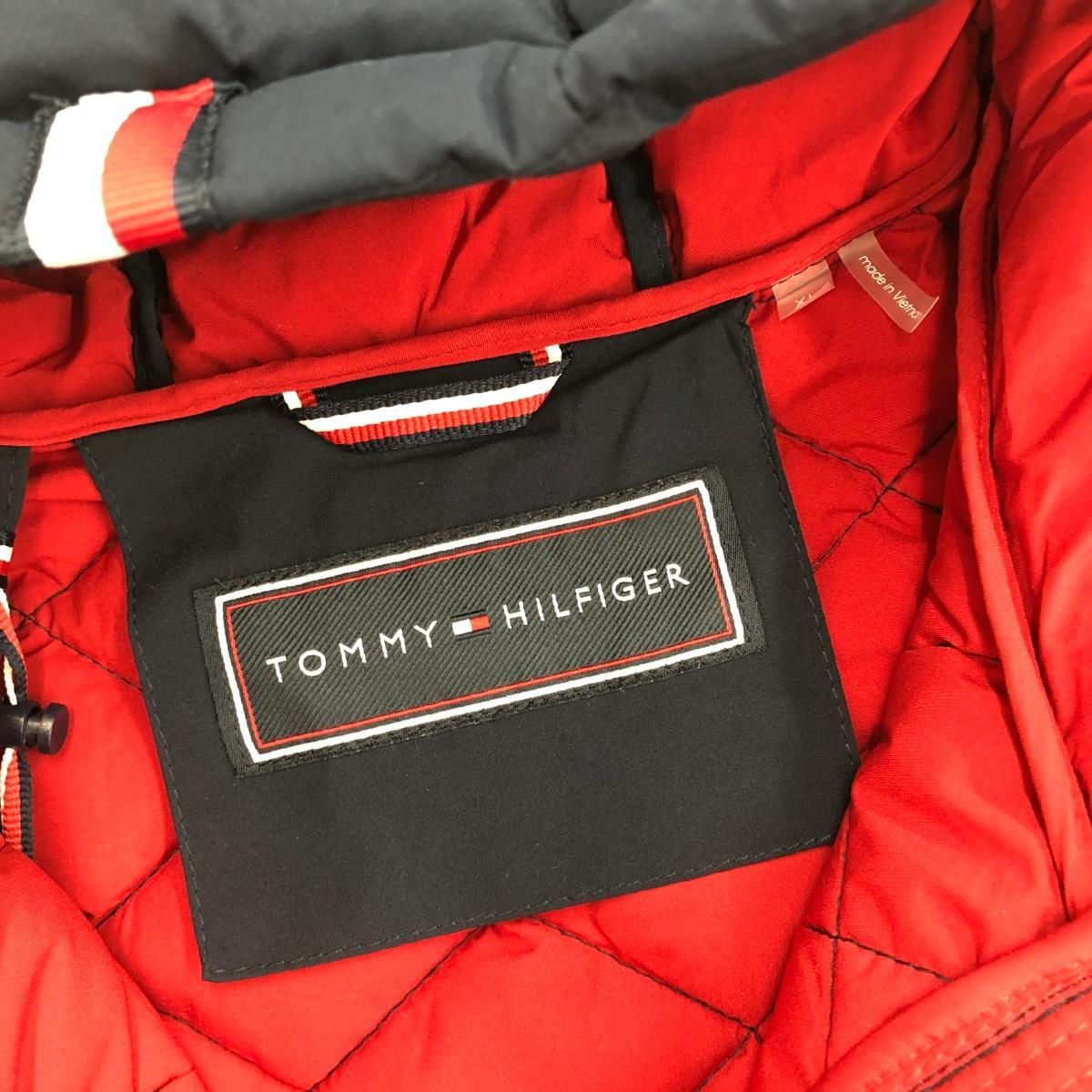 未使用品◆TOMMY HILFIGER トミーヒルフィガー フーディキルティング ジャケット XL◆ ネイビー メンズ アウター_画像4