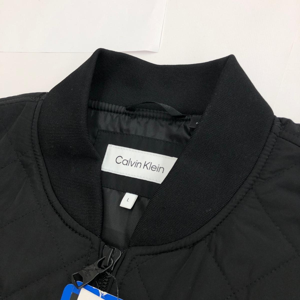  unused goods *CALVIN KLEIN Calvin Klein Bomber jacket L* black men's outer 