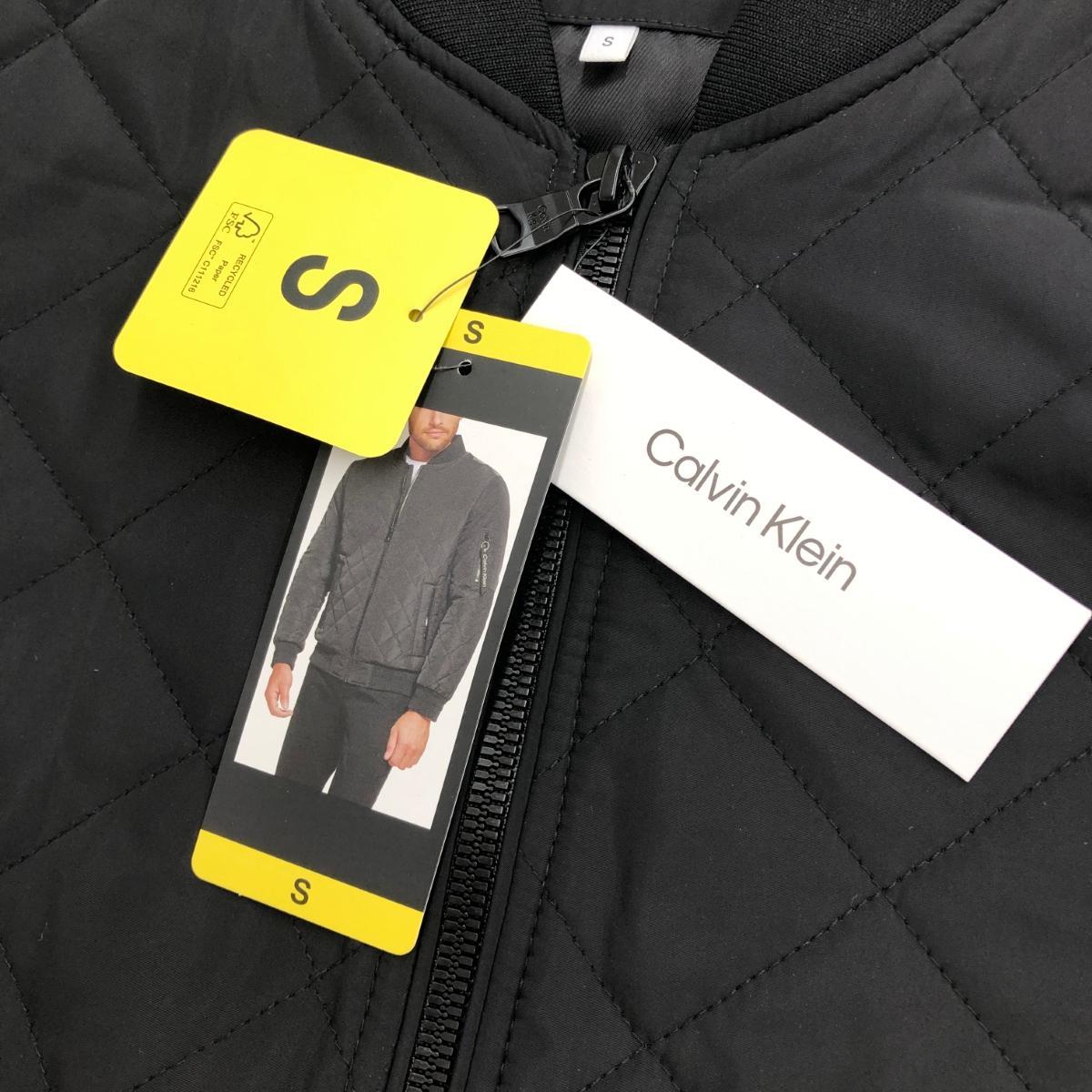  unused goods *CALVIN KLEIN Calvin Klein Bomber jacket S* black men's outer 