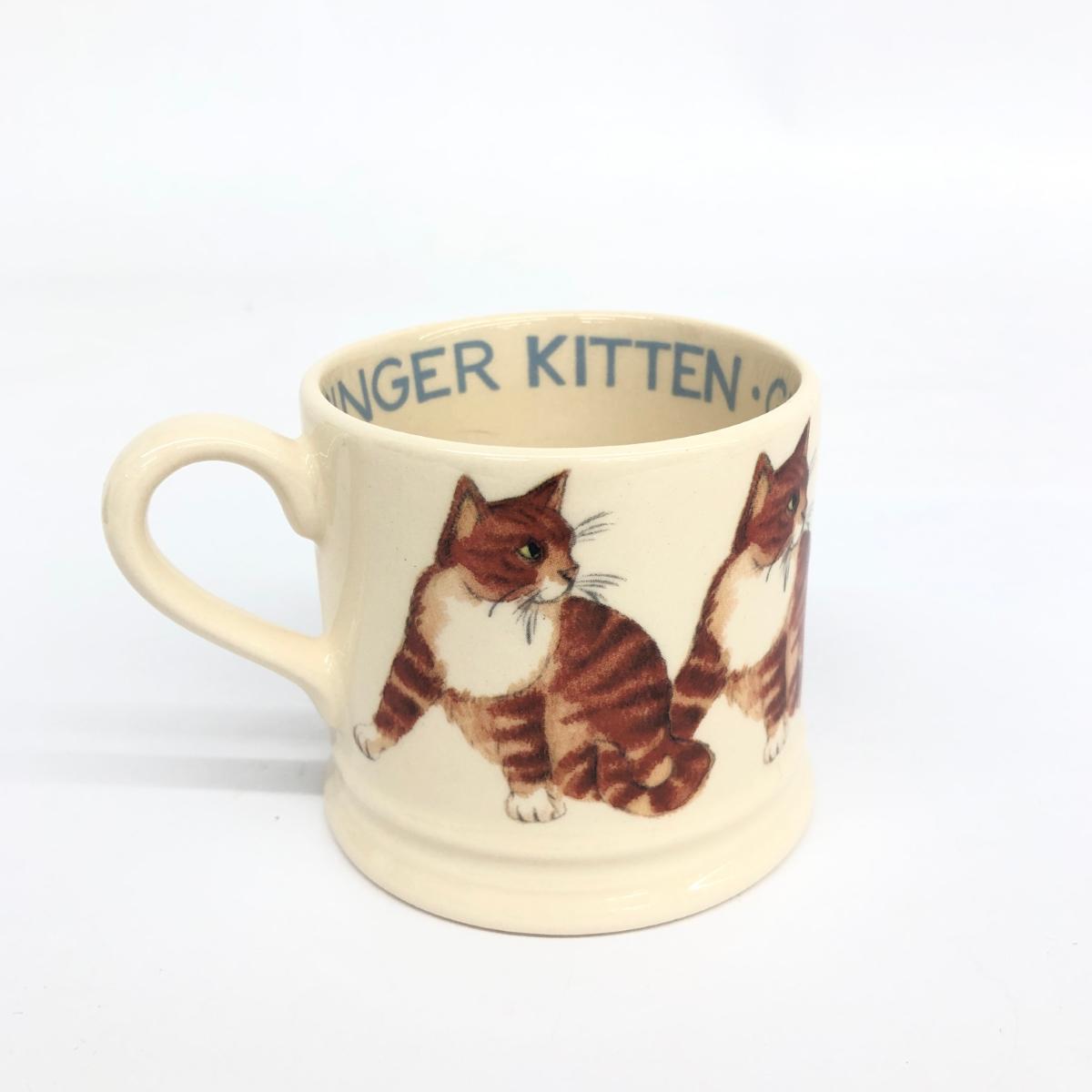 未使用品◆Emma Bridgewater エマ・ブリッジウォーター マグカップ◆ ホワイト 陶磁 ジンジャートム キャット 猫 洋食器_画像2