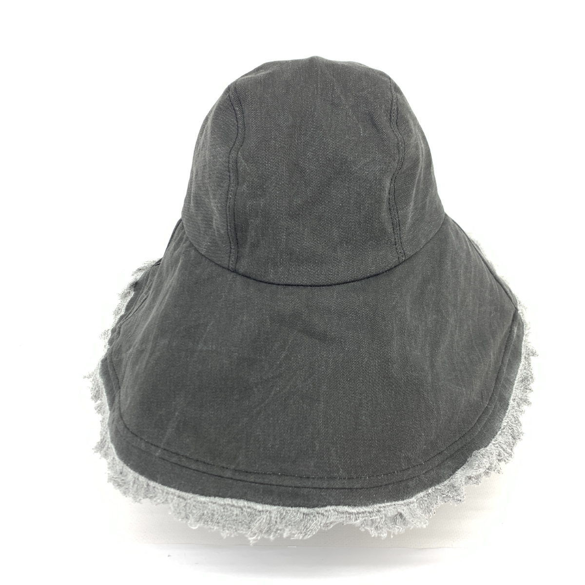 美品◆Desigual デシグアル デニムハット ◆ ブラック コットン ダメージ加工 レディース 帽子 ハット hat 服飾小物_画像3
