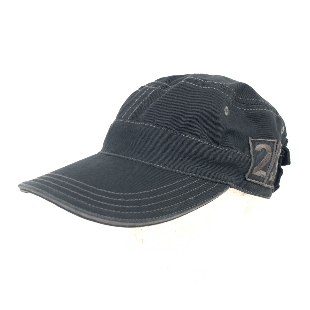◆23区 ニジュウサンク ゴルフ ワークキャップ ◆ ブラック コットン レディース 帽子 ハット hat 服飾小物_画像1