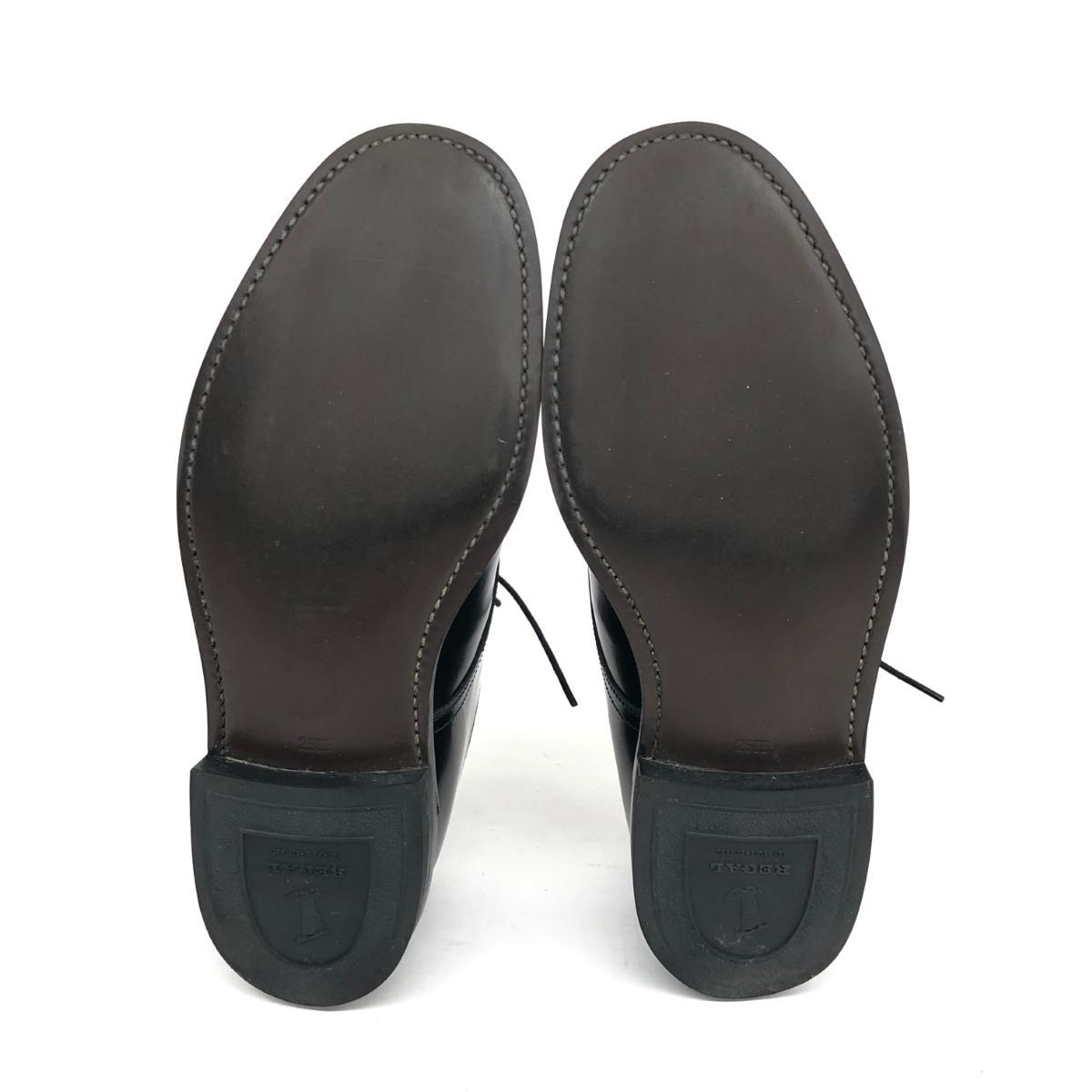 ◆REGAL リーガル シューズ 25cm EE◆ ブラック レザー プレーントゥ メンズ 靴 ビジネス shoesの画像5