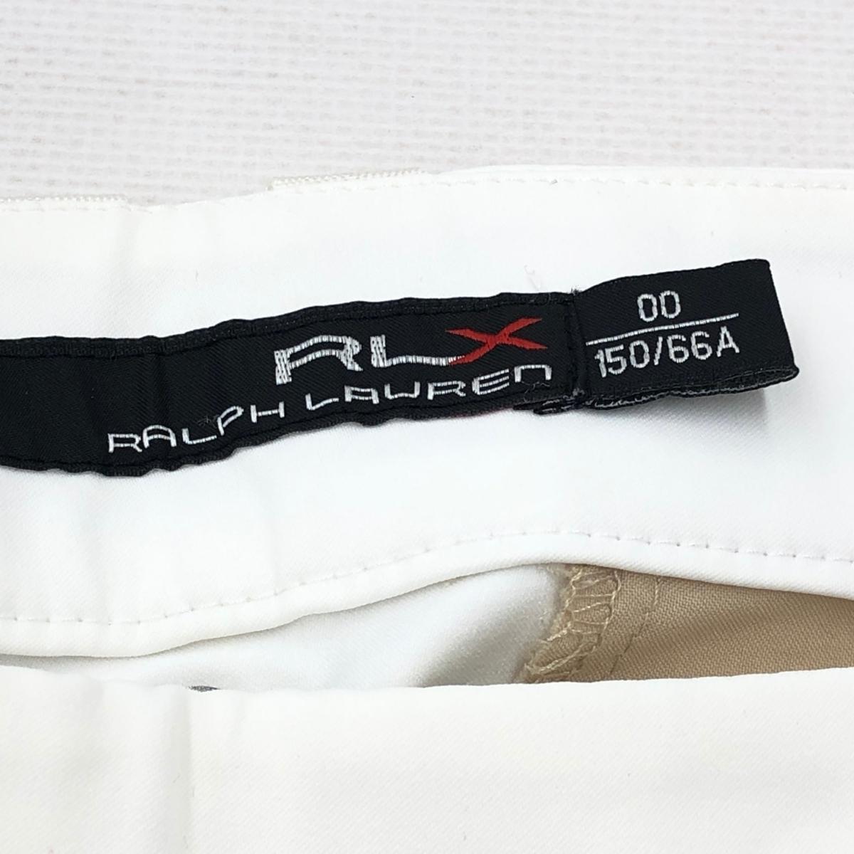  excellent *RLX Ralph Laurena-ru L X Ralph Lauren pants size 00* white stretch lady's Golf wear bottoms 