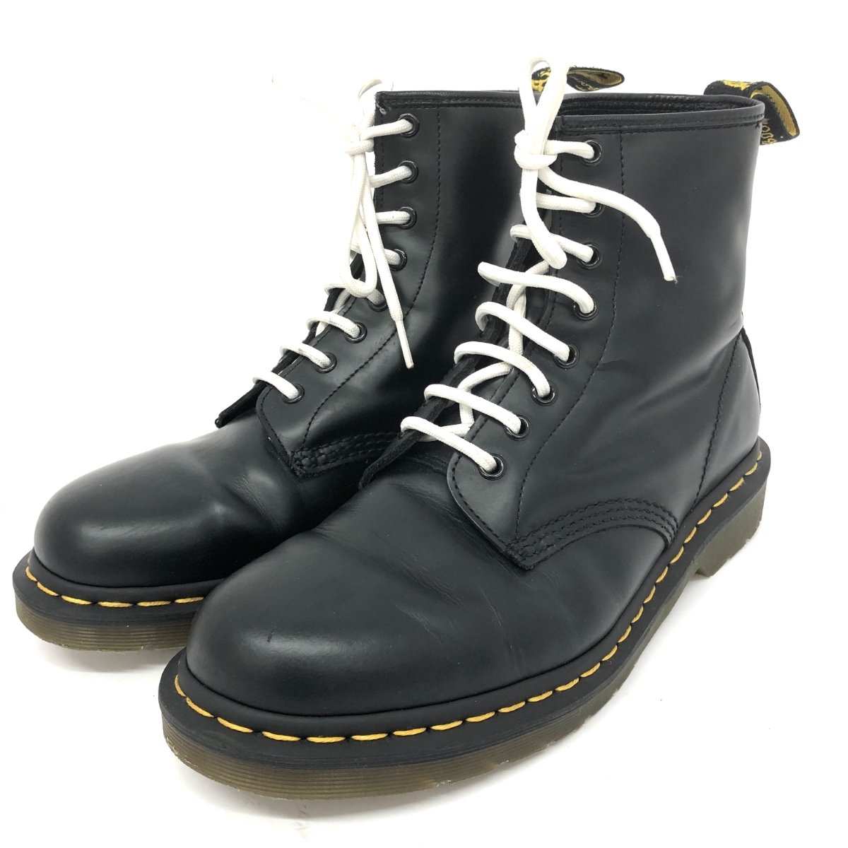 良好◆Dr.Martens ドクターマーチン 8ホール ブーツ UK8◆1460 ブラック メンズ 靴 シューズ boots ワークブーツ_画像1