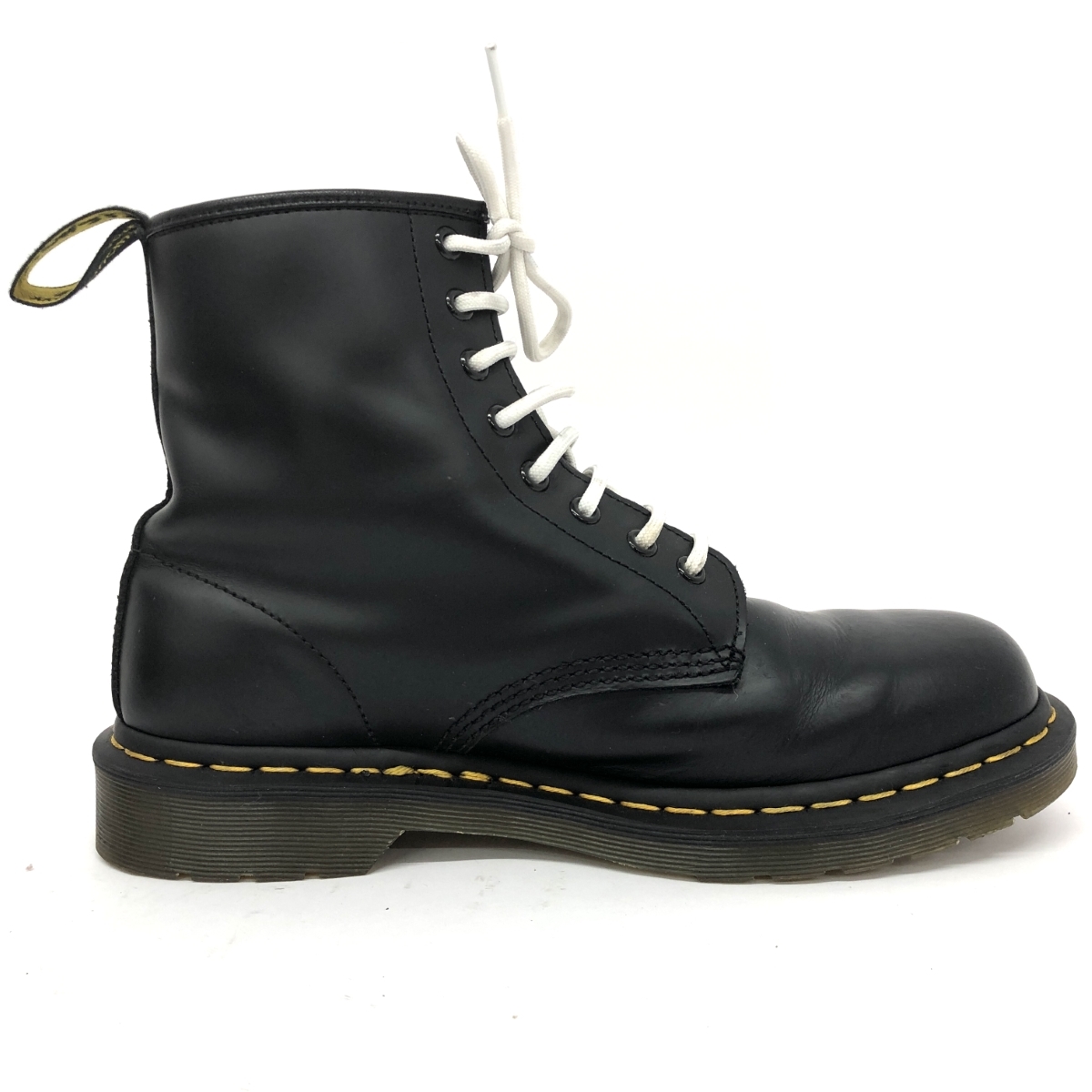 良好◆Dr.Martens ドクターマーチン 8ホール ブーツ UK8◆1460 ブラック メンズ 靴 シューズ boots ワークブーツ_画像3