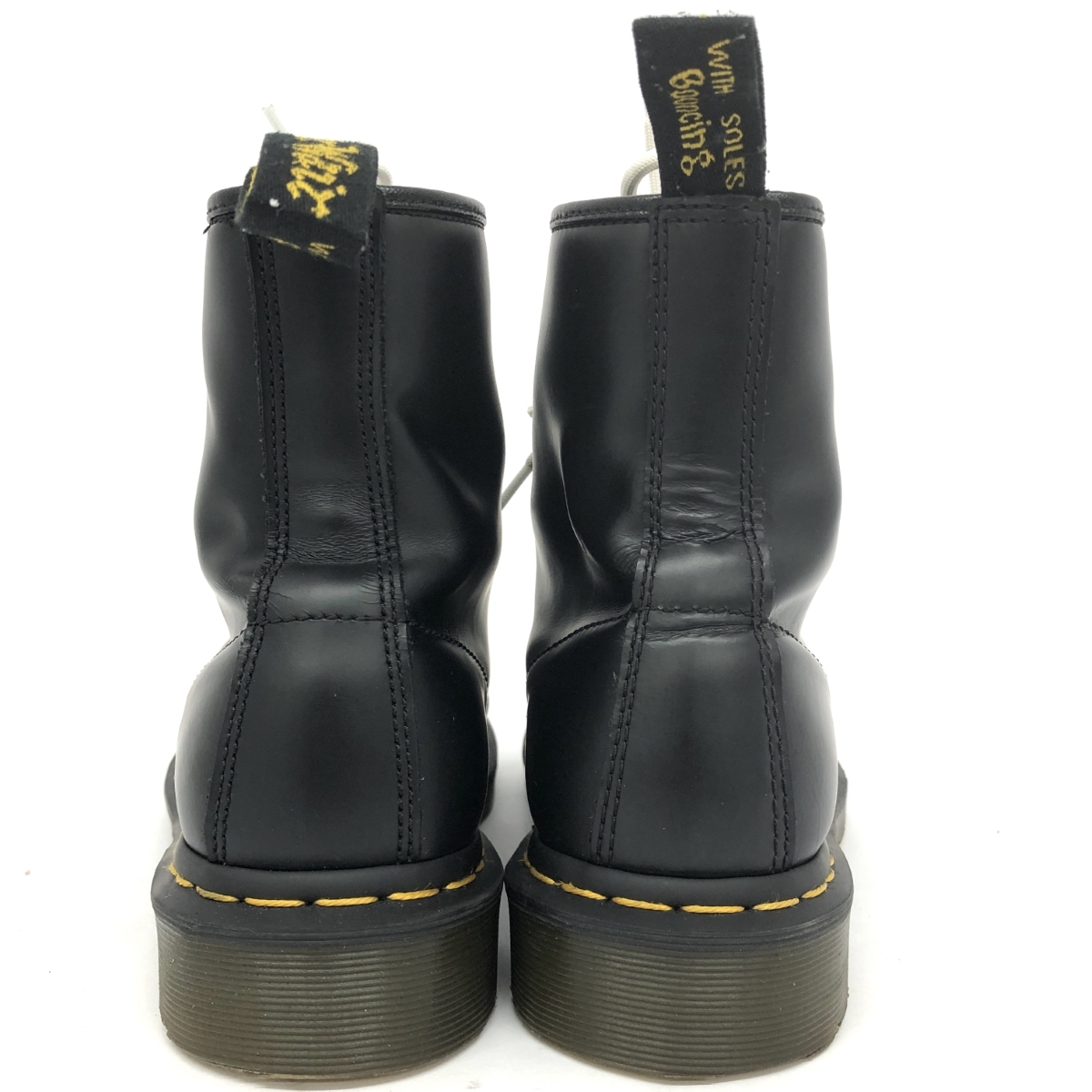 良好◆Dr.Martens ドクターマーチン 8ホール ブーツ UK8◆1460 ブラック メンズ 靴 シューズ boots ワークブーツ_画像4