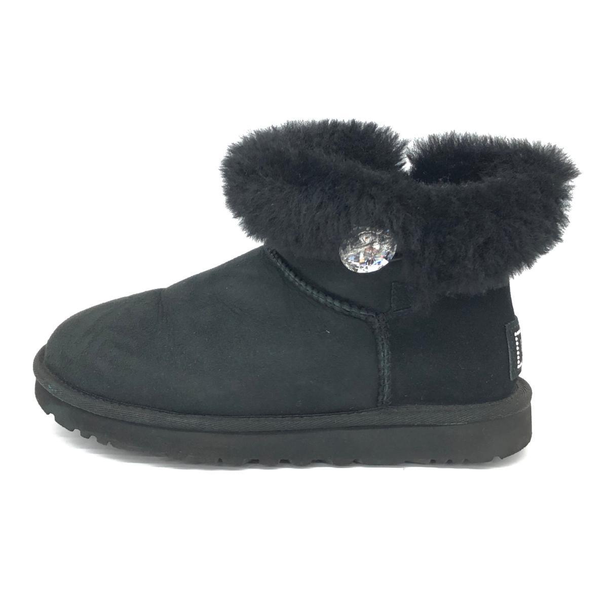 良好◆UGG アグ ベイリー ムートンブーツ 24cm◆ ブラック レディース 靴 シューズ boots_画像2