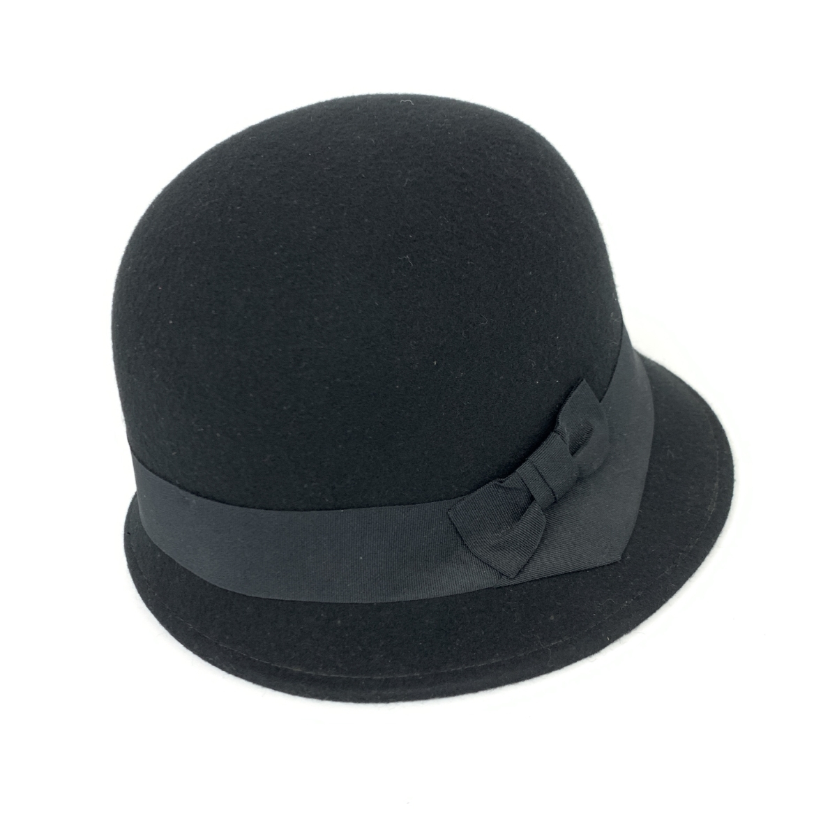 良好◆OLDENGLAND オールドイングランド フェルトハット ◆50743011 ブラック フェルト ウール100％ レディース 帽子 hat 服飾小物_画像3