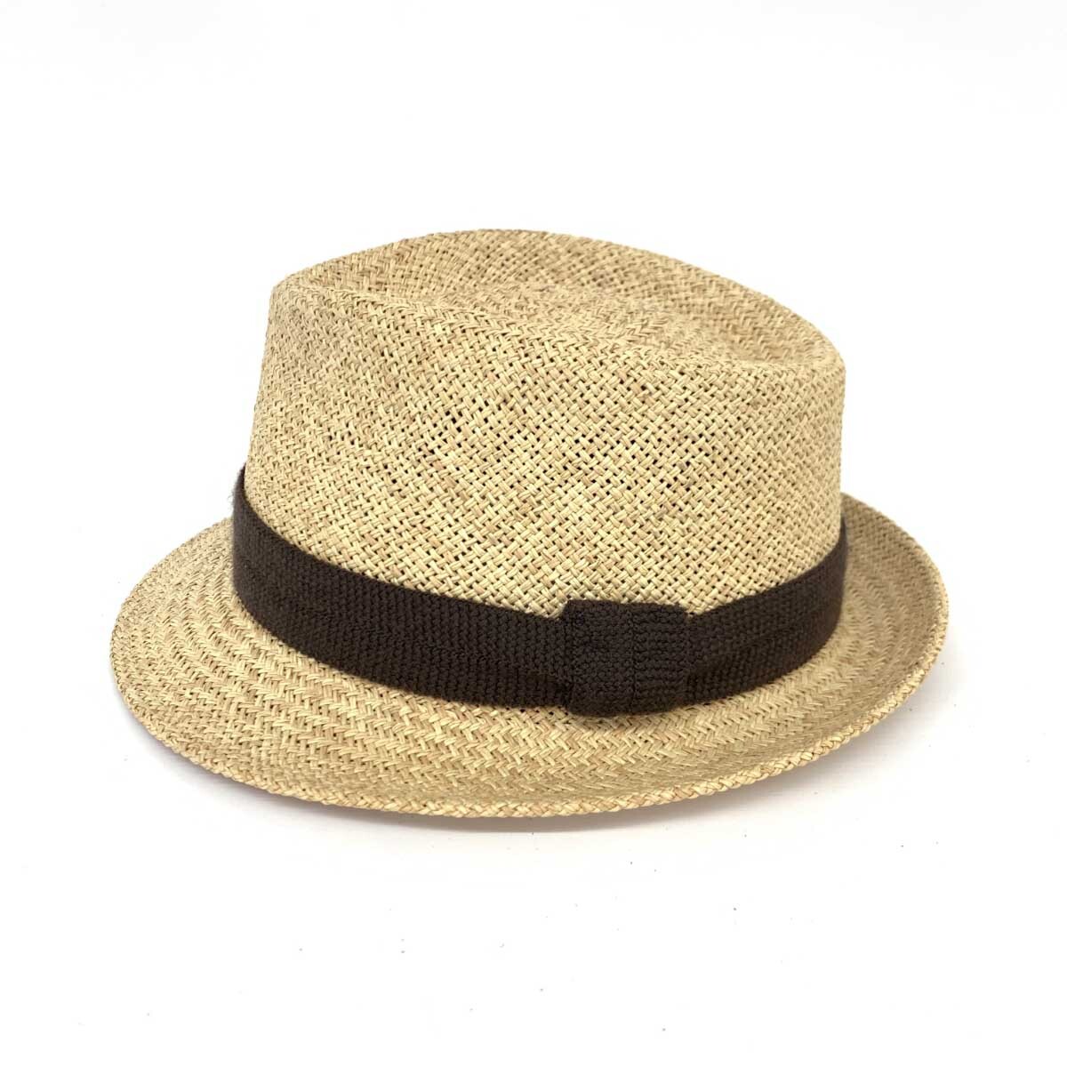 良好◆SORBATTI ソルバッティ パナマハット M/L 58◆ ベージュ メンズ イタリア製 帽子 hat 服飾小物_画像2