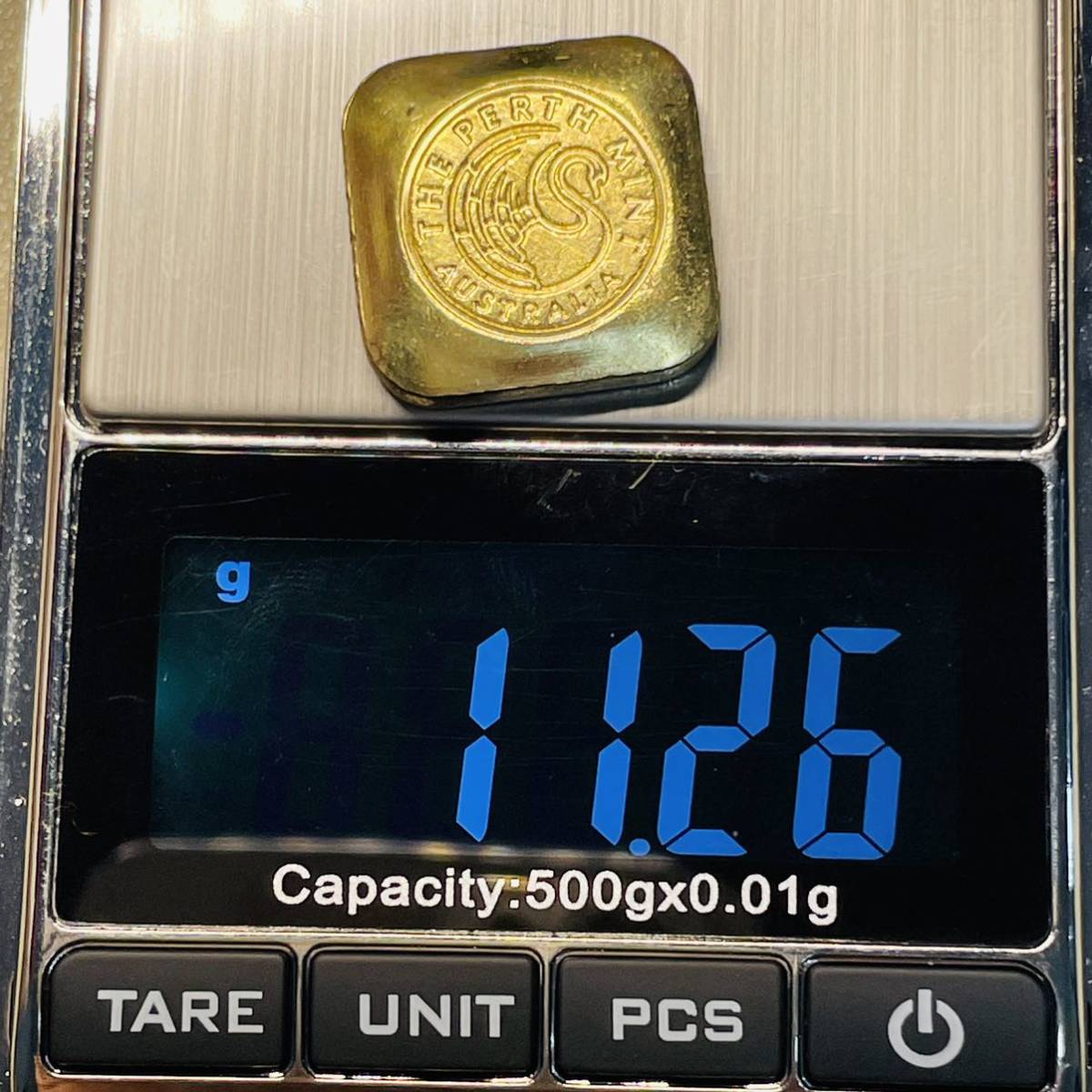 オーストラリア 硬貨 古銭 「パースミント オーストラリア」銘 インゴッド 白鳥 記念幣 メタル　重11.26g_画像5