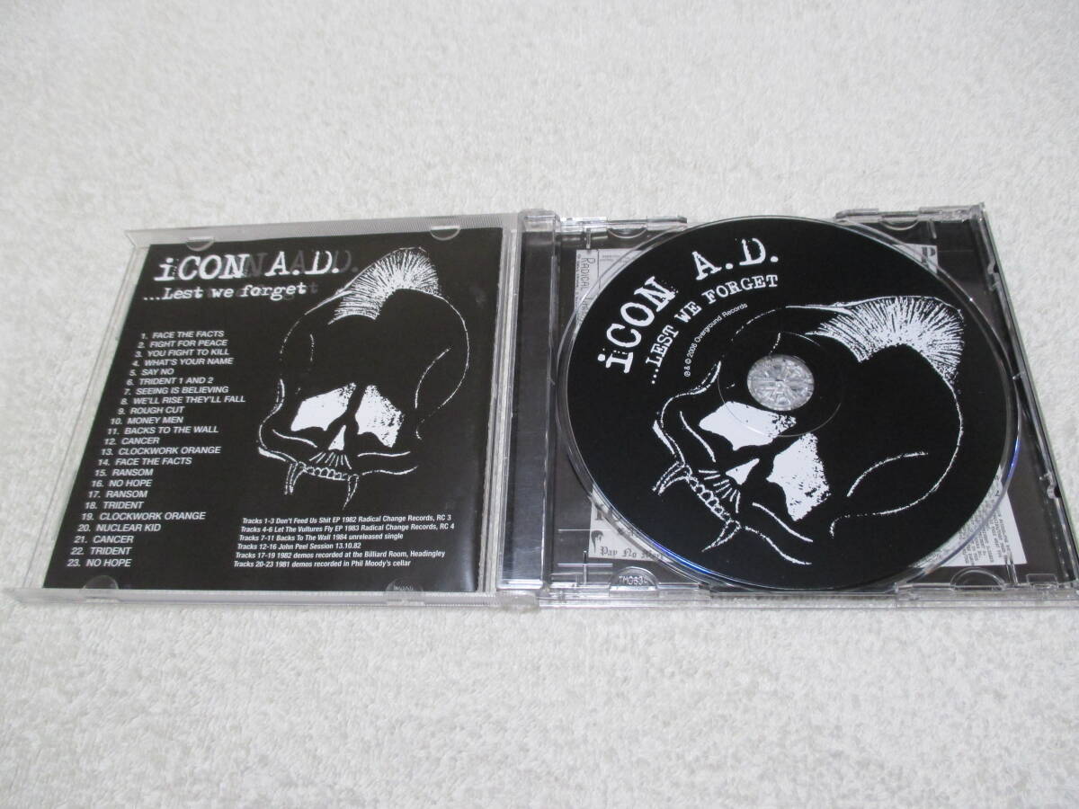 iCON A.D. ...Lest we forget CD / Anti-System Political Asylum Flux of Pink Indians_画像3