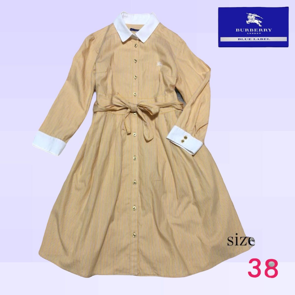 BURBERRY バーバリーブルーレーベル ストライプ シャツ BURBERRY バーバリーブルーレーベル ストライプ シャツ