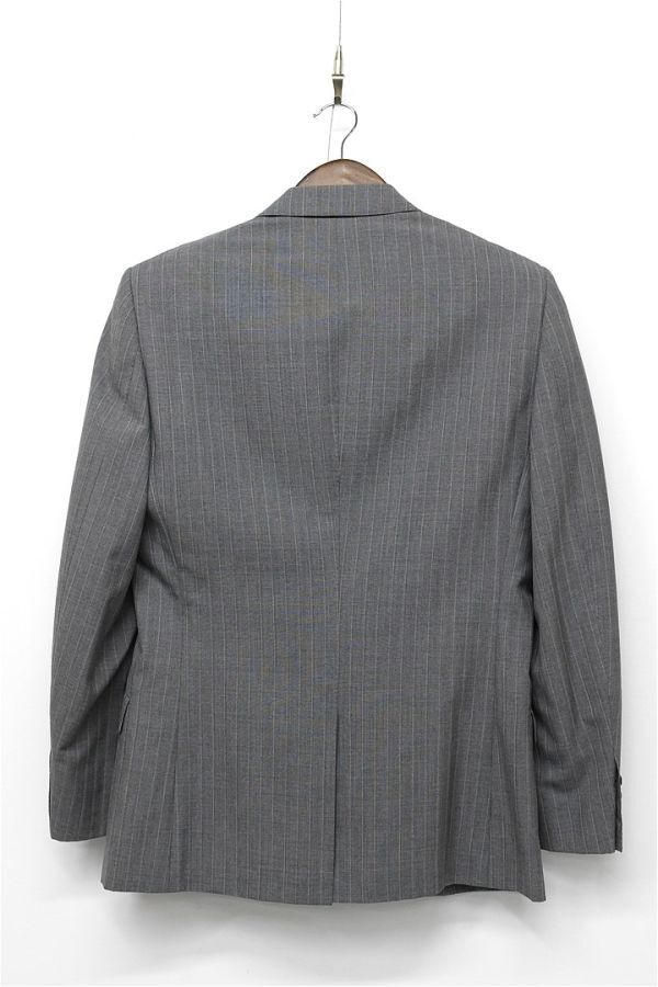 G414/P.S.FA Platinum Perfect Suit FActory CANONICO カノニコ セットアップ スーツ ジャケット パンツ ストライプ Y5 M グレー 春夏_画像3