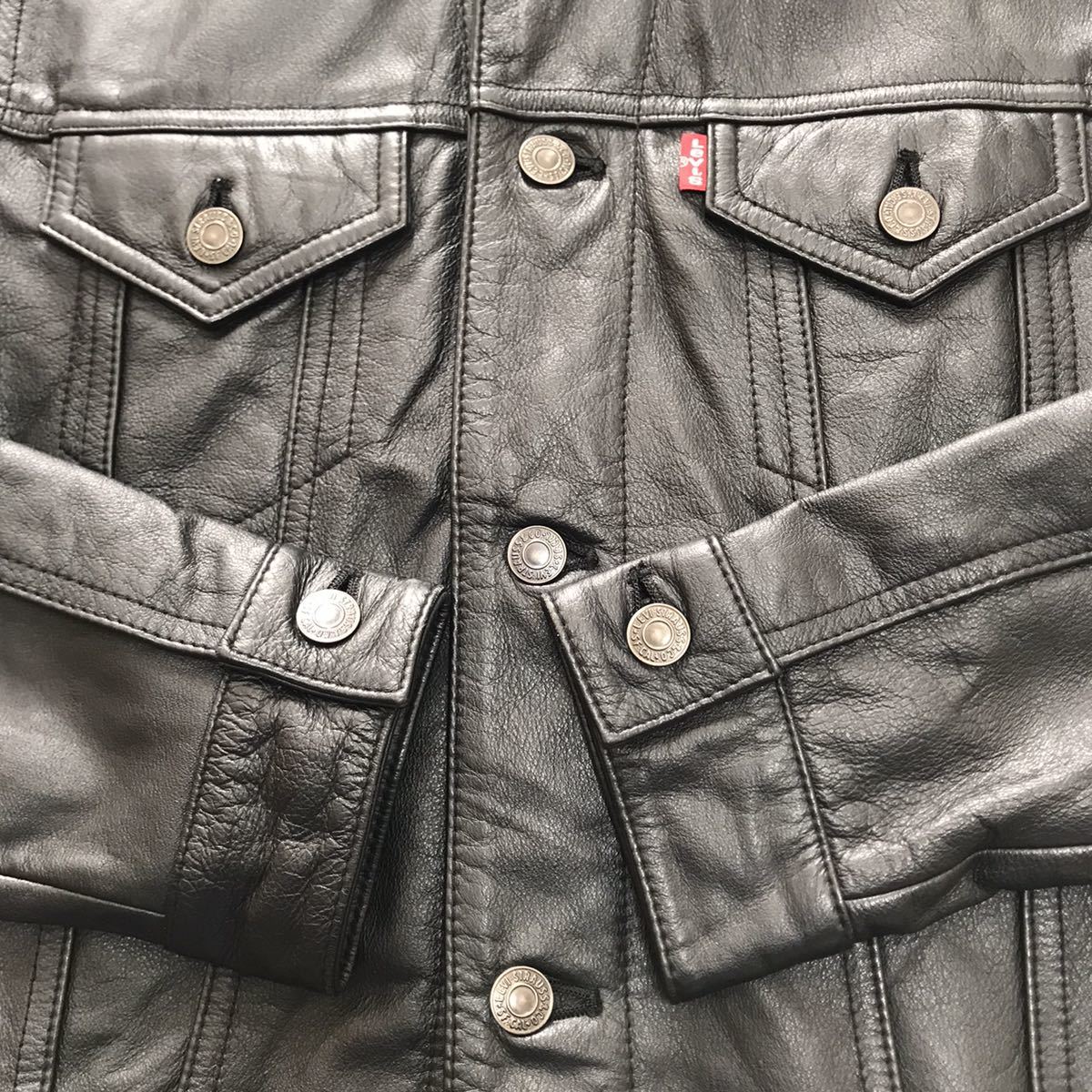 希少 Levi'sリーバイス オールレザージャケットMブルゾン黒 希少 Levi'sリーバイス オールレザージャケットMブルゾン黒