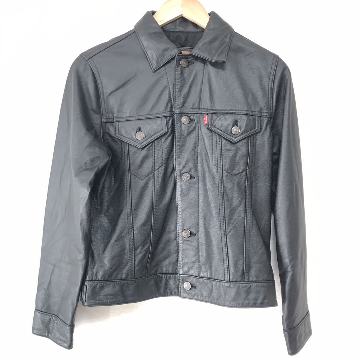 希少 Levi'sリーバイス オールレザージャケットMブルゾン黒 希少 Levi'sリーバイス オールレザージャケットMブルゾン黒