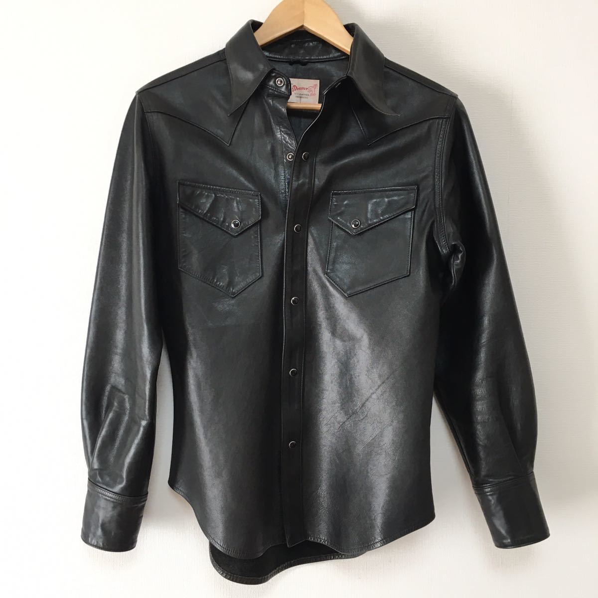 馬革Y'2 LEATHERワイツーレザー 本革レザーウエスタンシャツ38 馬革Y'2 LEATHERワイツーレザー 本革レザーウエスタンシャツ38