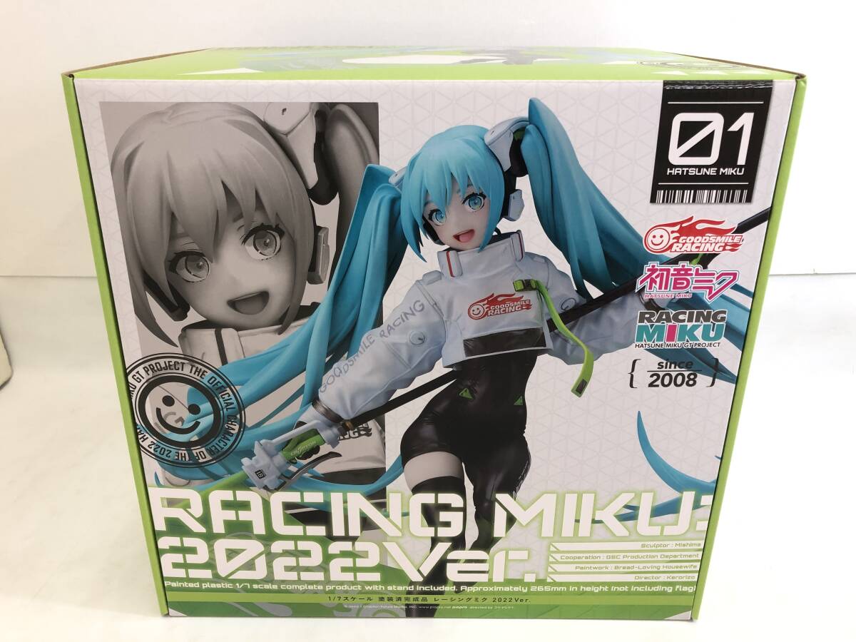 T240220-02S/ 新品未開封 グッドスマイルレーシング 初音ミク GTプロジェクト レーシングミク 2022Ver. 1/7スケール 塗装済みフィギュア_画像1