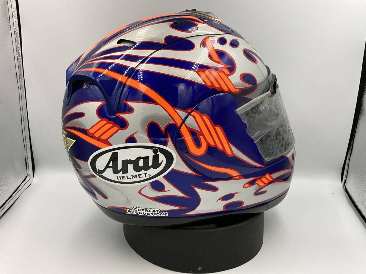 アライ Arai RX7 RR4 RX7-RR4 RX-7 RRⅣ Nicky HAYDEN ニッキー ヘイデン フルフェイス ヘルメット Lサイズ セミスモーク付き!! 外観美品_画像4