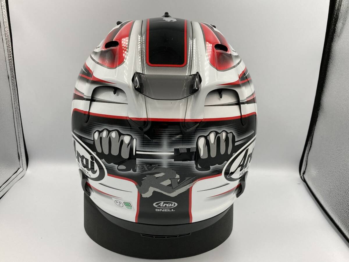 アライ Arai RX7 RR5 RX7-RR5 RX-7 RRV AOYAMA GP アオヤマ 青山 レッド フルフェイス ヘルメット Sサイズ 使用極小!! 超美品!!_画像6