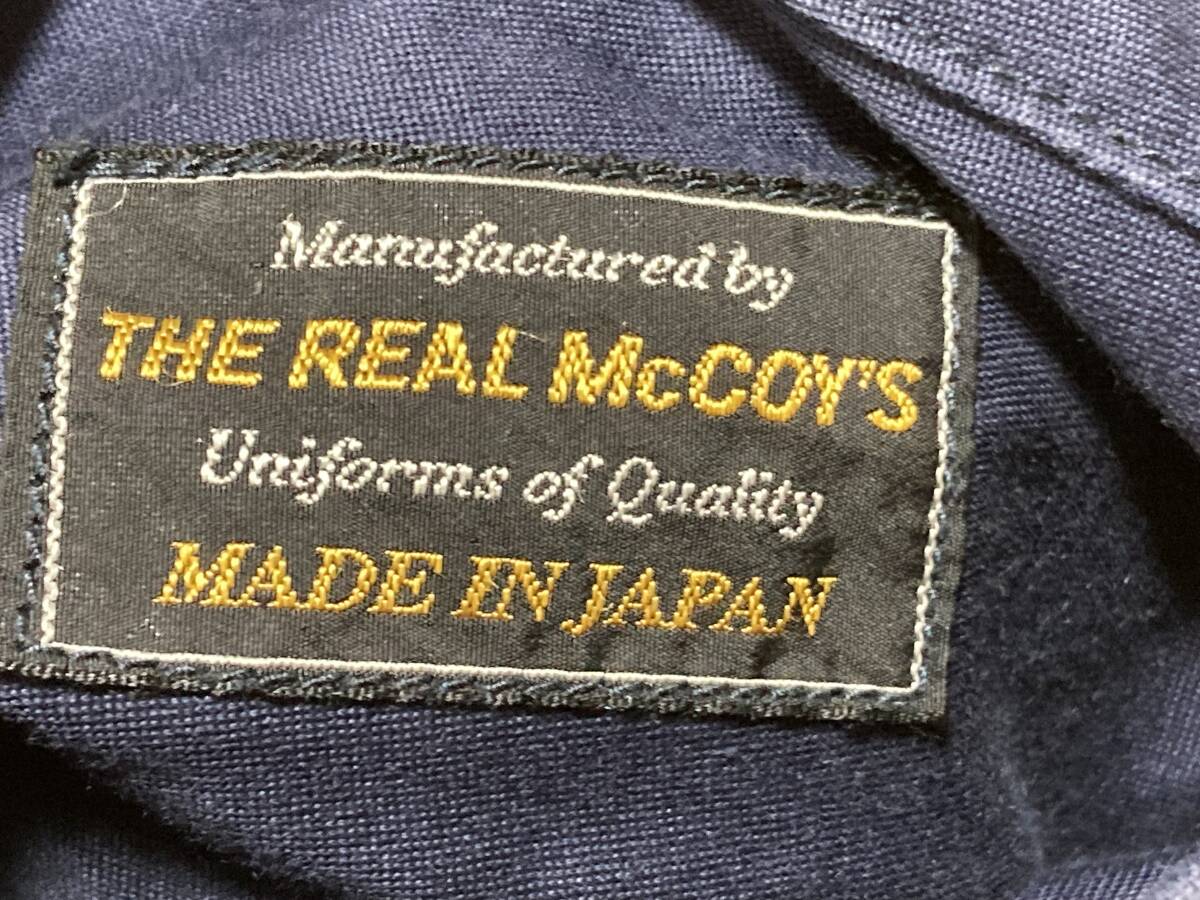 リアル マッコイズ McCOY'S U.S. NAVY UTILITY JACKET ユーティリティ ジャケット デッキ 36 S ネイビー 定価66000円 販売終了 TALON レア_日本製