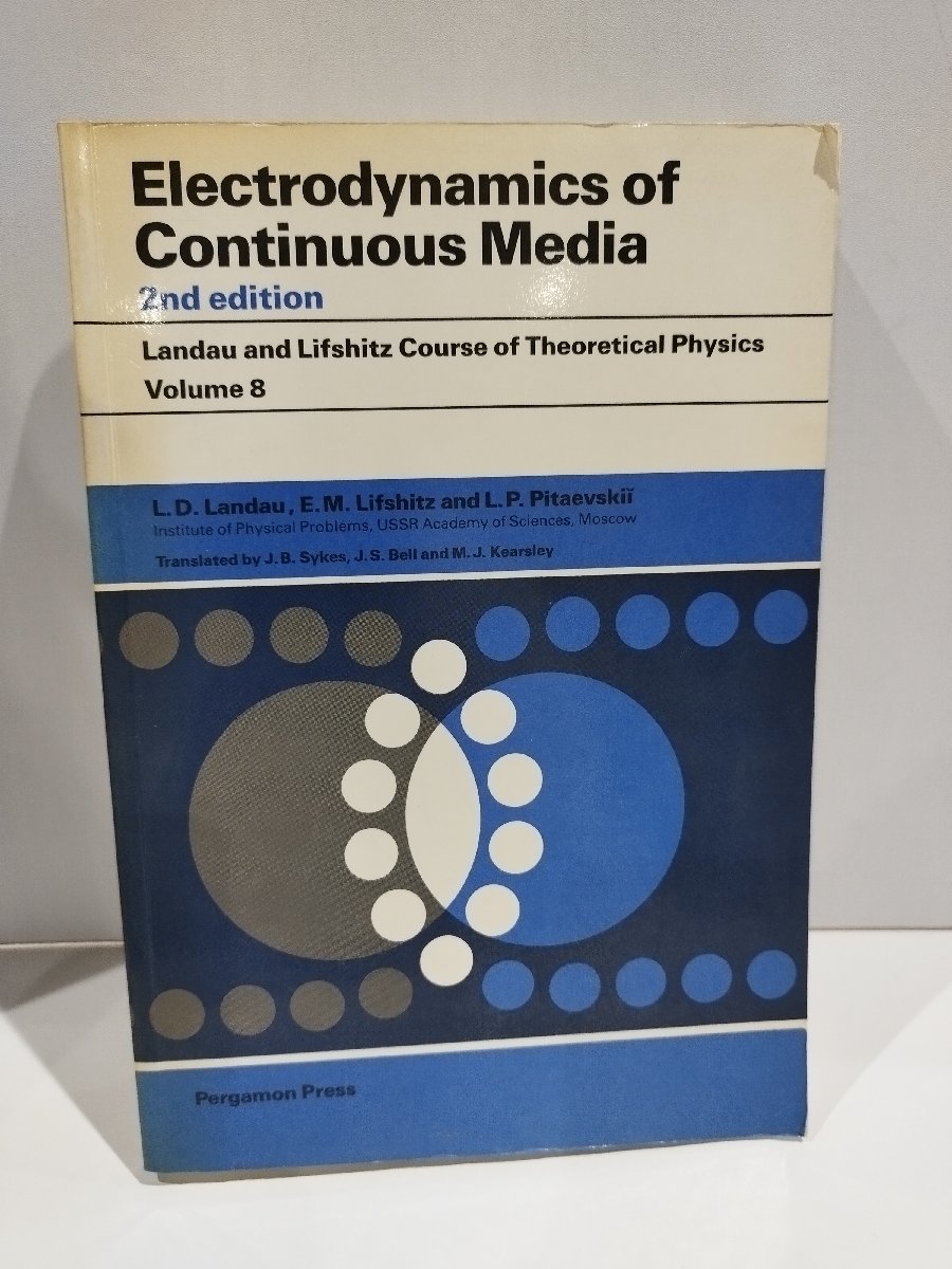 Electrodynamics of Continuous Media 連続媒体の電気力学 洋書/英語/理論物理学/ランダウ/リフシッツ【ac02m】_画像1