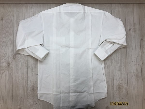 HANAE MORI ハナエモリ メンズ 胸ポケット付き 長袖シャツ 日本製 40/78 白_画像3