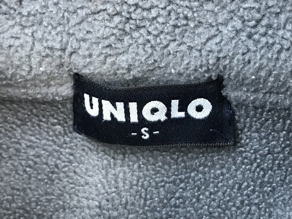 UNIQLO ユニクロ メンズ パイピング フリース ジップジャケット S グレー_画像2