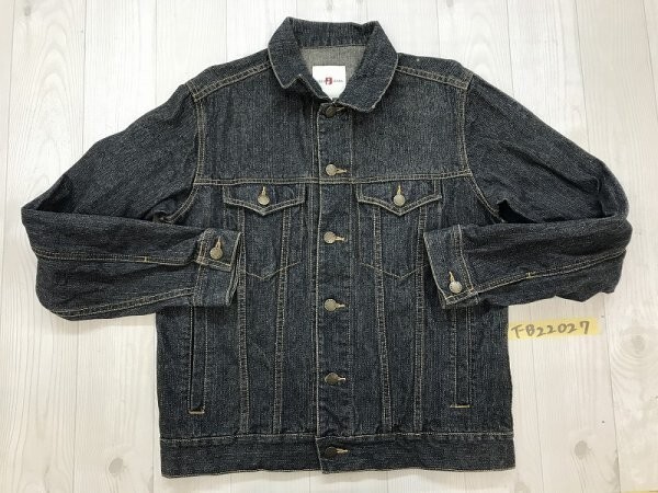 PERSON'S JEANS パーソンズ メンズ ショート丈 デニムジャケット M ネイビーブラック_画像1