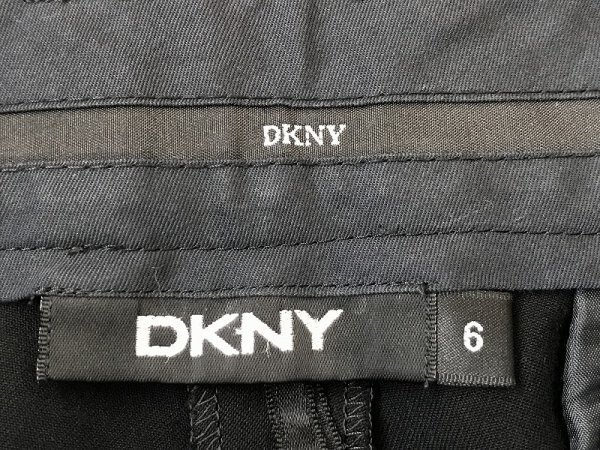 DKNY ダナキャラン メンズ 薄手 スラックスパンツ 6 黒_画像2
