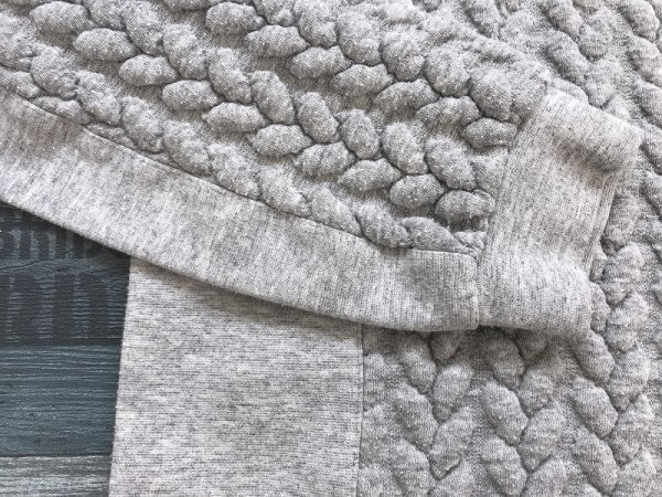 ZARA BASIC ザラ レディース 立体柄 プルオーバーカットソー 小さいサイズ XS グレー_画像3