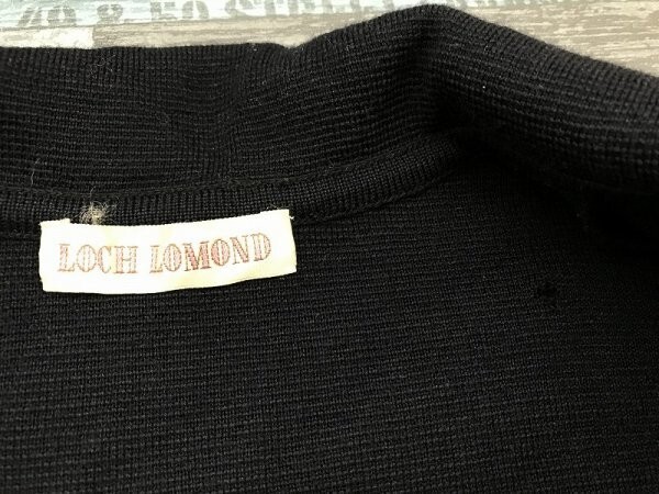 LOCH LOMOND レディース 金ボタン 日本製 ニットジャケット M 紺_画像2