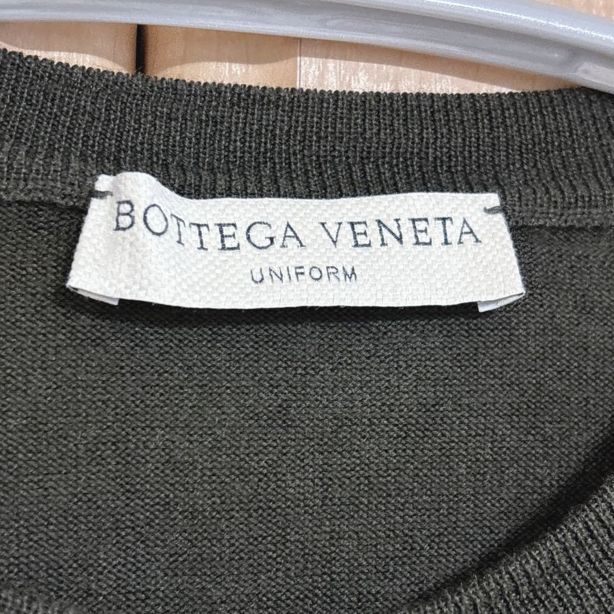 状態良 レア BOTTEGA VENETA UNIFORM ボッテガヴェネタ ユニフォーム ウール セーター ニット 長袖 46 メンズ