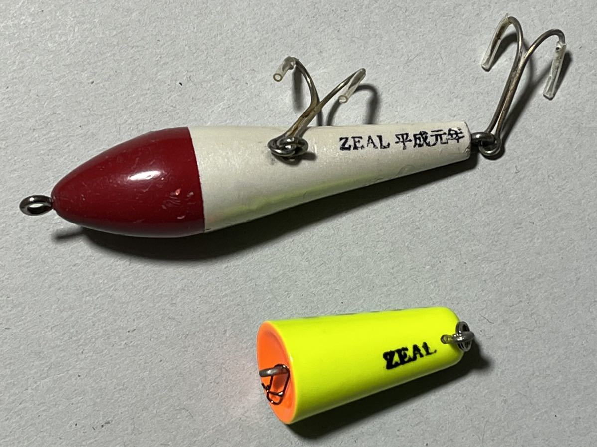 14 ズイールルアー2個セット 検索 old heddon zeal バルサ50 B級ルアー レーベル rebel_画像3