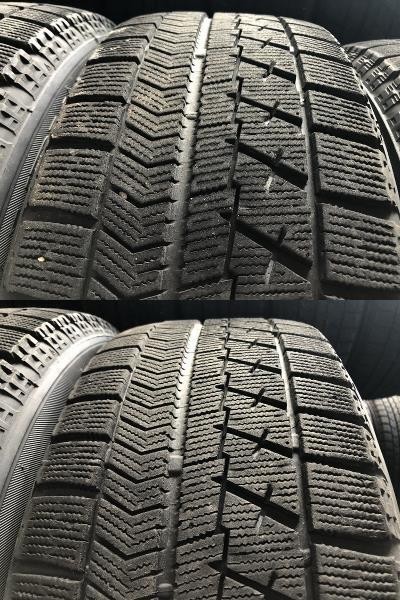 ★保管袋付★(WW5G016)BALMINUM 16x6.5J 5穴 114.3 + BRIDGESTONE VRX 215/60R16 95Q 2018年 スタッドレス 冬タイヤ 送料無料_画像3