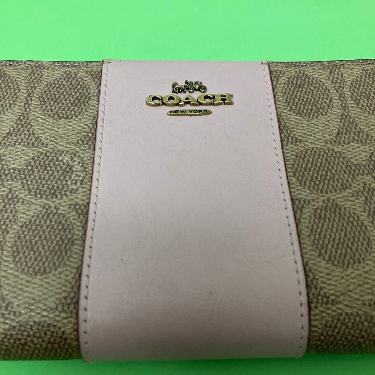 COACH コーチ 31546  シグネチャー 長財布 ラウンドジップタイプ　 ピンク