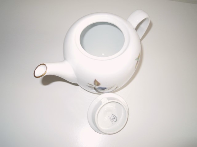 値下げ♪希少美品♪アンティーク〓ROYAL WORCESTER〓ロイヤルウースター★EVESHAMティーポット〓自宅保管品_画像4