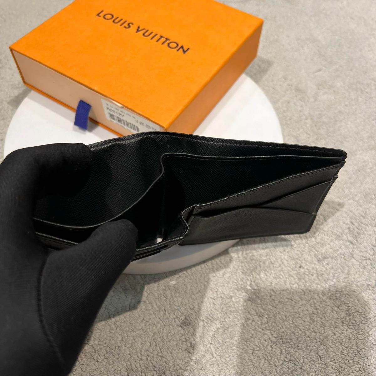 ルイヴィトンQ1255  ポルトフォイユ・ミュルティブル 二つ折り財布 財布 レザー モノグラム メンズ