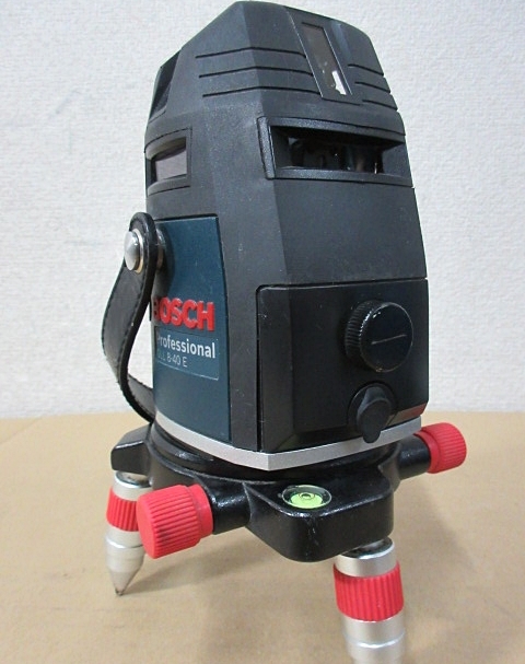 S5611 中古 BOSCH ボッシュ GLL8-40E レーザー墨出し器 受光器/取説/ケース等付_画像3