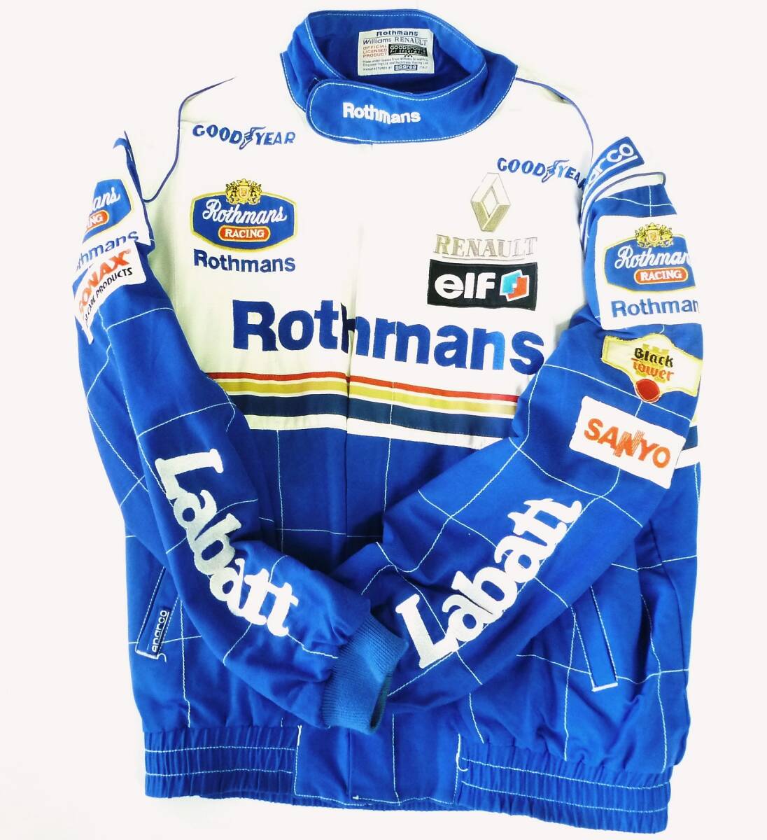 ロスマンズ レーシング ジャンパー ジップアップ ジャケット ウィリアムズ ルノー F1 チーム Rothmans Williams RENAULT sparco スパルコ _前部