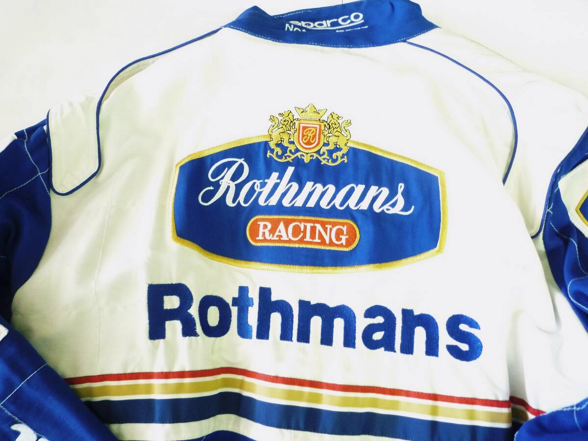 ロスマンズ レーシング ジャンパー ジップアップ ジャケット ウィリアムズ ルノー F1 チーム Rothmans Williams RENAULT sparco スパルコ _背部（上部）