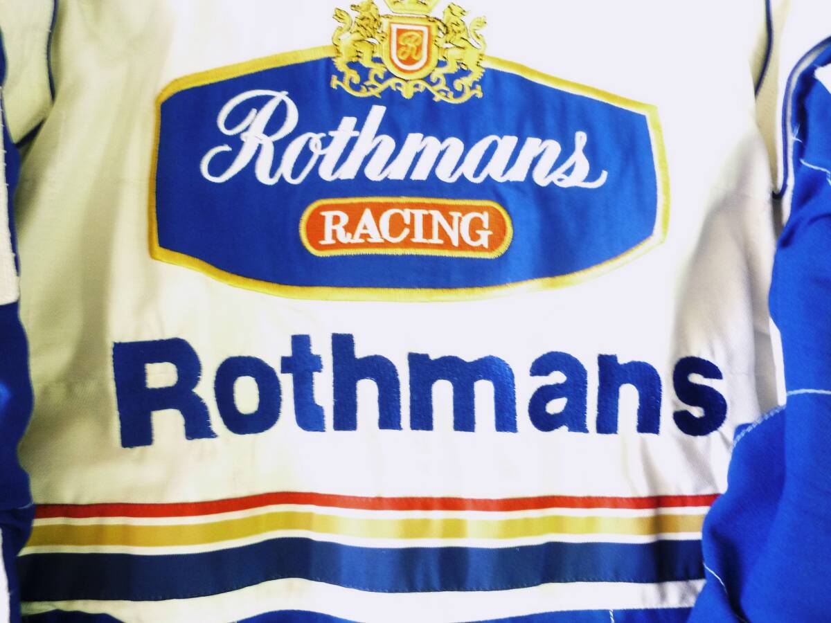 ロスマンズ レーシング ジャンパー ジップアップ ジャケット ウィリアムズ ルノー F1 チーム Rothmans Williams RENAULT sparco スパルコ _背部（アップ）