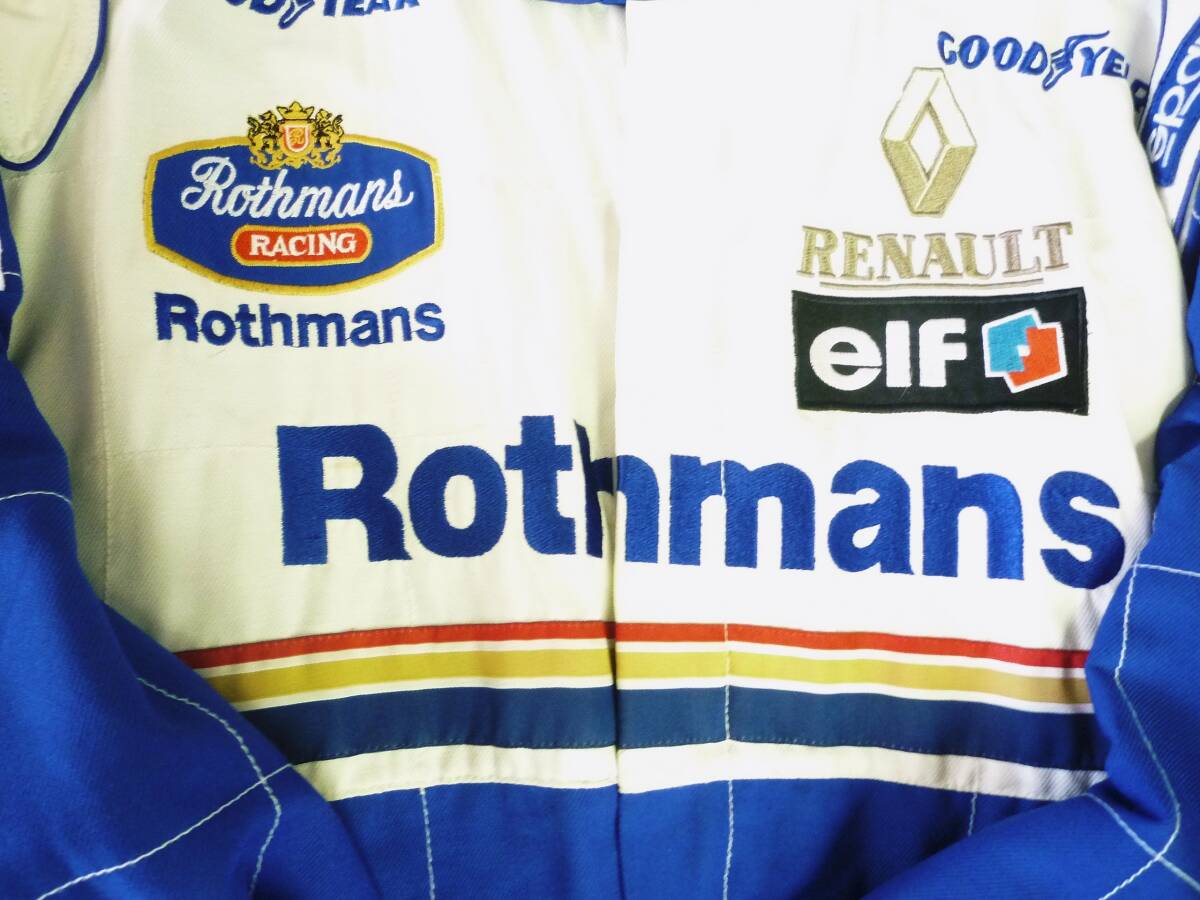 ロスマンズ レーシング ジャンパー ジップアップ ジャケット ウィリアムズ ルノー F1 チーム Rothmans Williams RENAULT sparco スパルコ _胸部