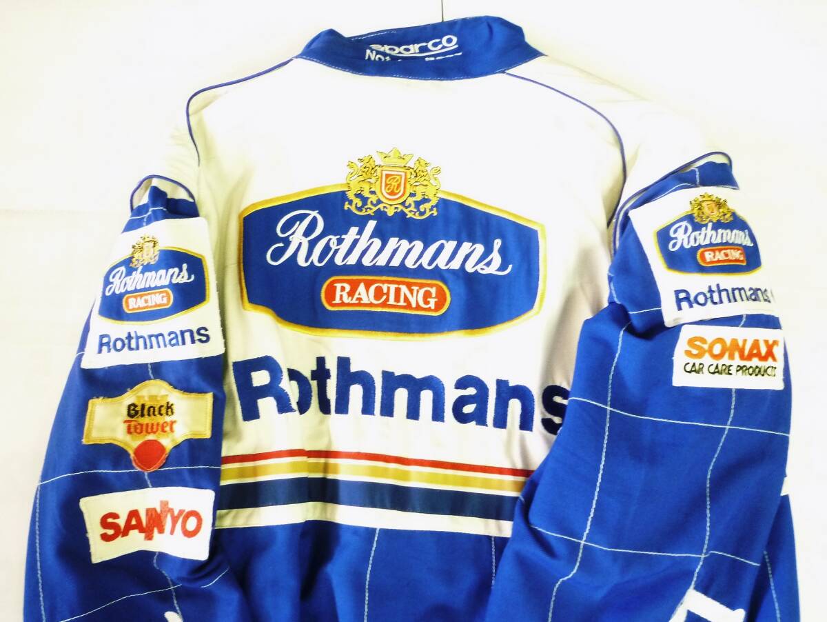 ロスマンズ レーシング ジャンパー ジップアップ ジャケット ウィリアムズ ルノー F1 チーム Rothmans Williams RENAULT sparco スパルコ _背部