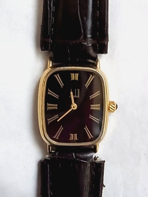  есть дефект Швейцария производства DUNHILL Dunhill наручные часы 2 стрелки батарейка часы маленький бобы цвет серия снятие деталей мужчина мужской женщина женский boys 