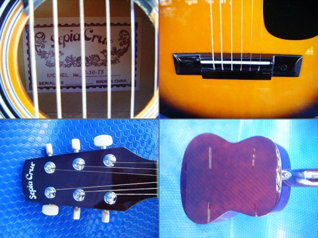 ★★★SepiaCrue セピアクルー ミニアコースティックギター W-50/TS タバコサンバースト(匿名 ★★★_画像2